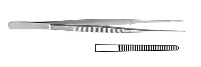 TAYLOR Пінцет анатомічний; прямий; із зубчиками; 17,5см; ширина бранш 1,5+/-0,2. Tontarra Medizintechnik GmbH
